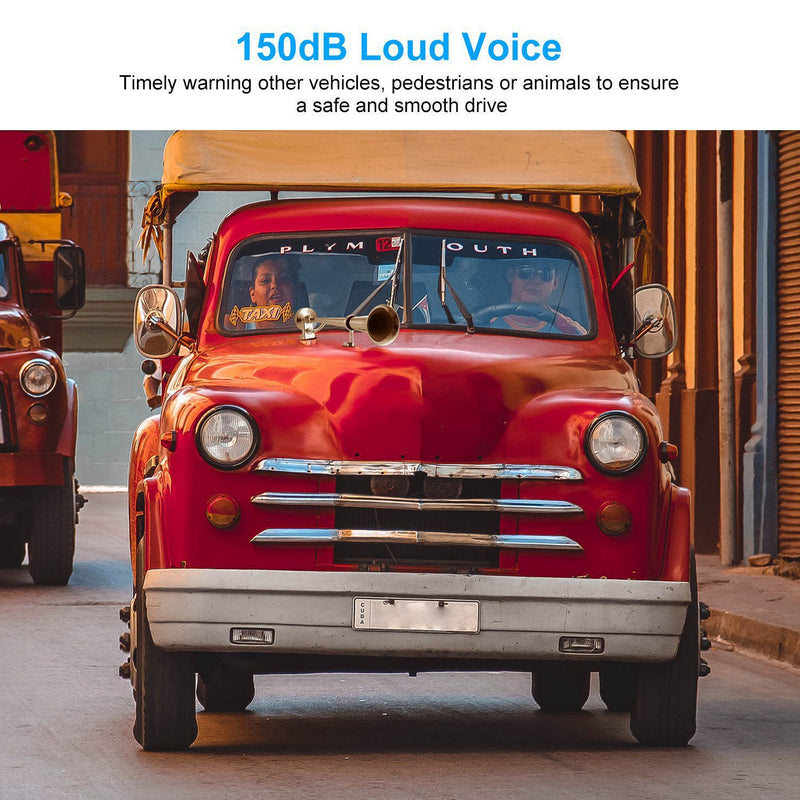 150dB Loud Single Car Trumpet 12V Electric Air Horn Automotive - DailySale