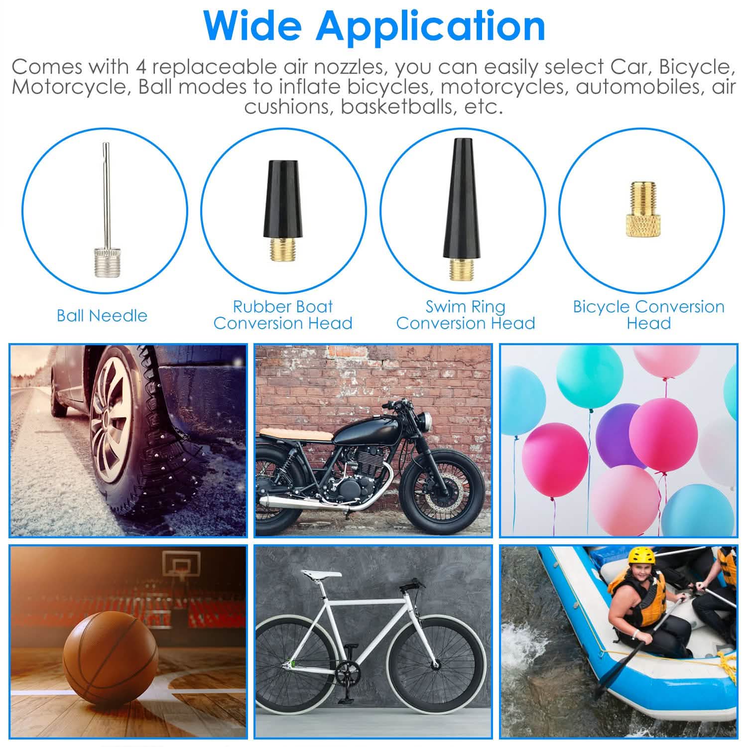 150PSI Cordless Car Tire Pump 6000mAh Rechargeable Tire Inflator Automotive - DailySale