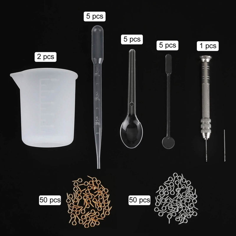 155-Piece: DIY Silicone Casting Molds Tool Jewelry Making Mould Set Everything Else - DailySale