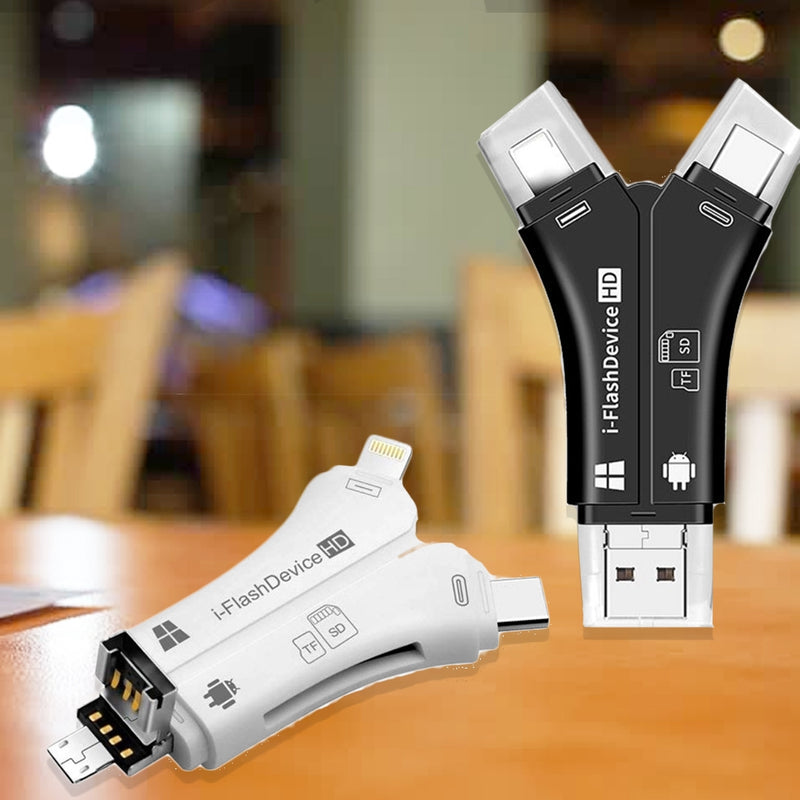 4-in-1 SD Memory Card Reader and Adapter - DailySale, Inc