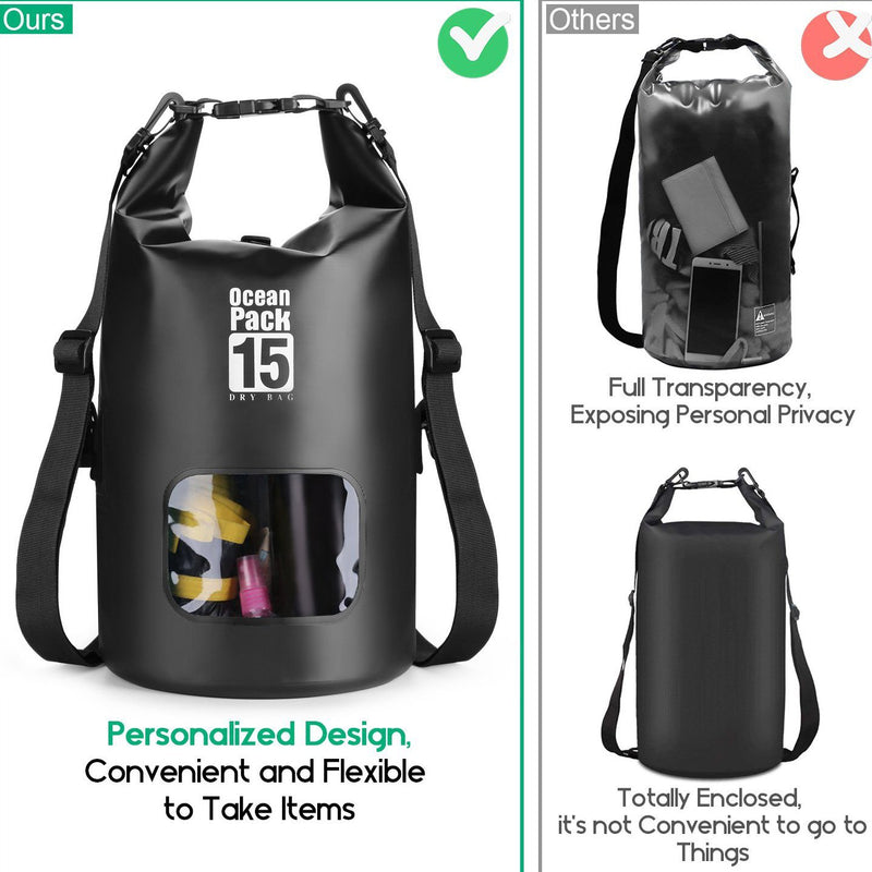15L Waterproof Lightweight Dry Bag Sports & Outdoors - DailySale