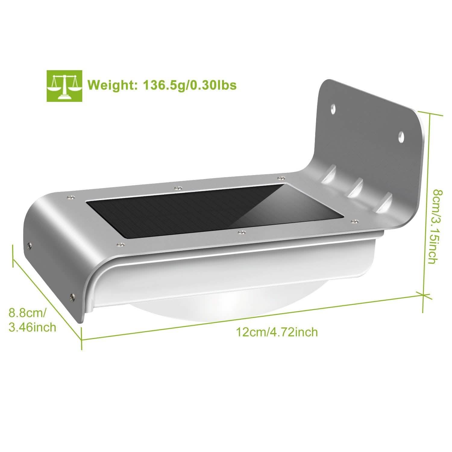 16 LEDs Outdoor Solar Wall Lights Lighting & Decor - DailySale