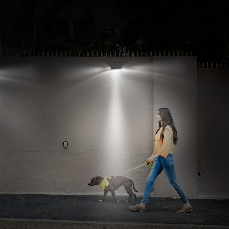 16 LEDs Outdoor Solar Wall Lights Lighting & Decor - DailySale