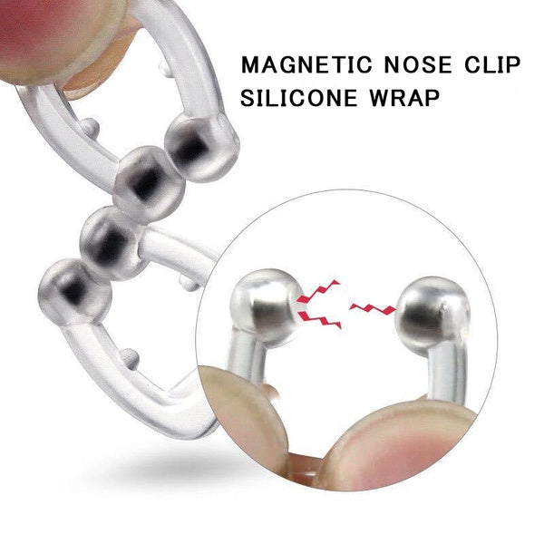 16-Pack: Silicone Magnetic Nose Clip Portable Mini Anti Snoring Wellness - DailySale