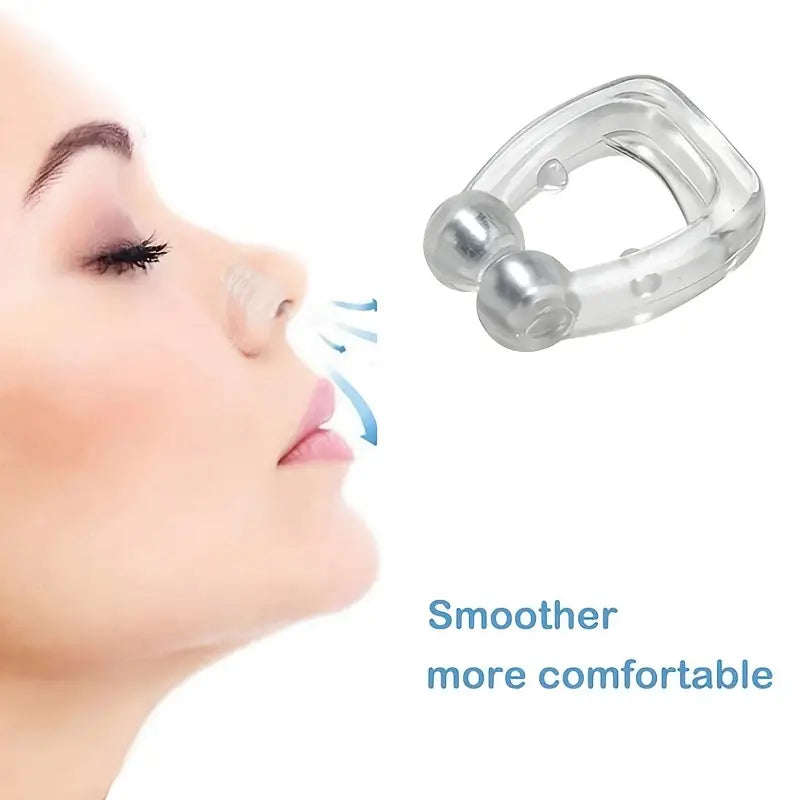 16-Pack: Silicone Magnetic Nose Clip Portable Mini Anti Snoring Wellness - DailySale