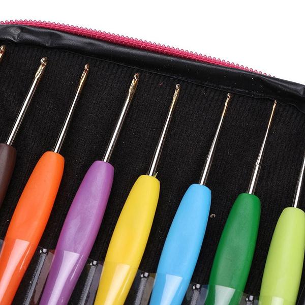 16-Piece: Colored Crochet Hooks Yarn Everything Else - DailySale