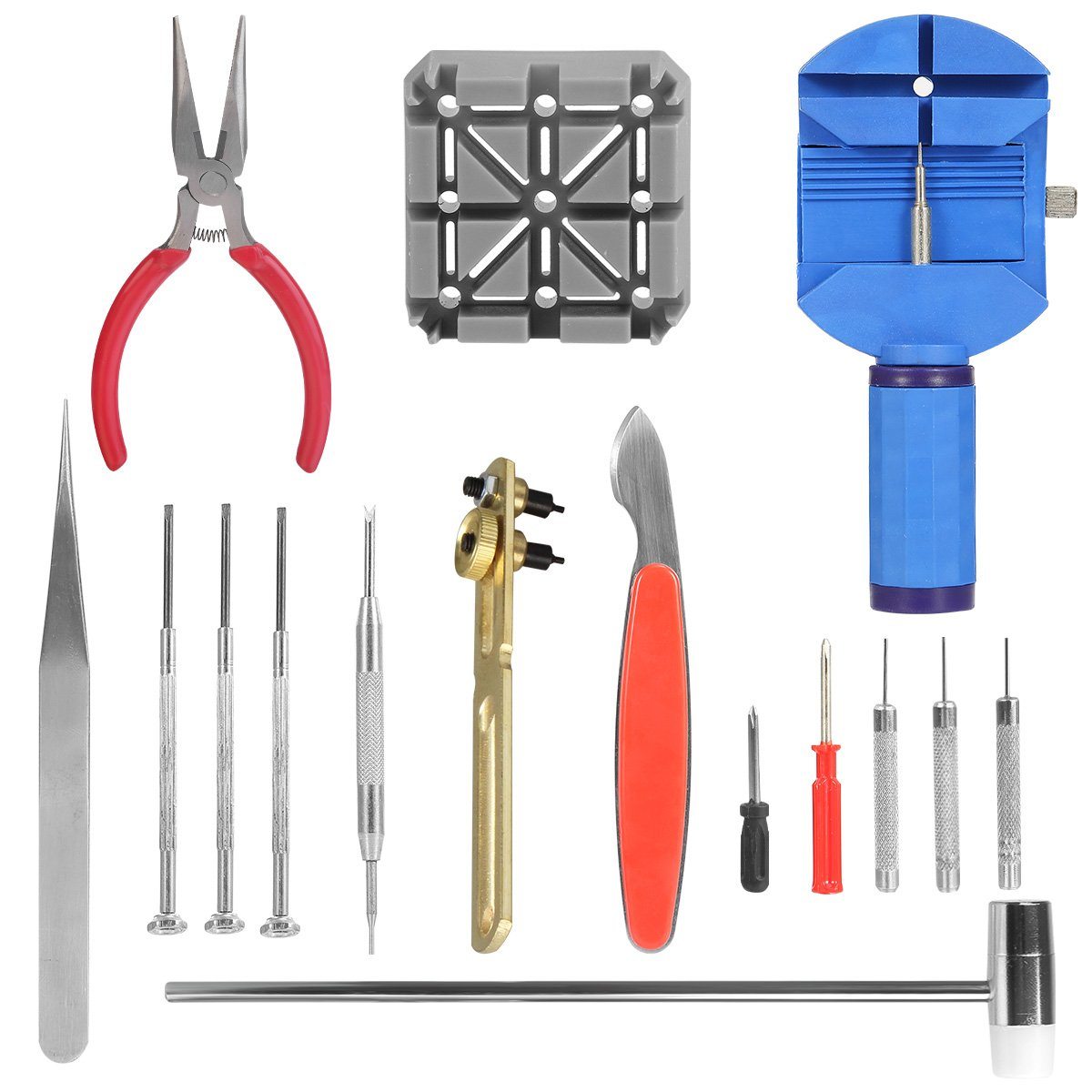 16-Pieces Set: Watch Repair Tool Kit Everything Else - DailySale