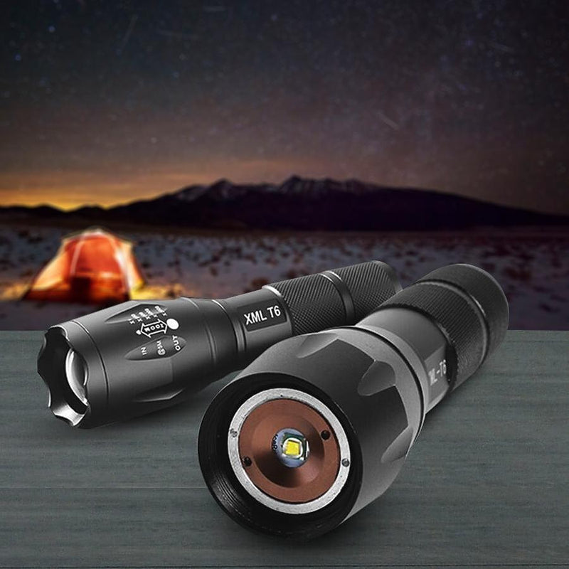 1600 Lumen Aluminum Alloy Tactical Flashlight with Zoom Sports & Outdoors - DailySale