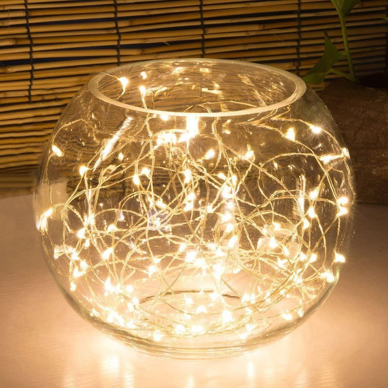 16.5ft 50 Yellow LED Copper Wire String Fairy Lights Lighting & Decor - DailySale