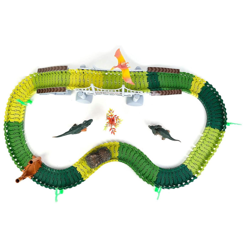 175-Piece: Dinosaur Race Track Set Toys & Games - DailySale