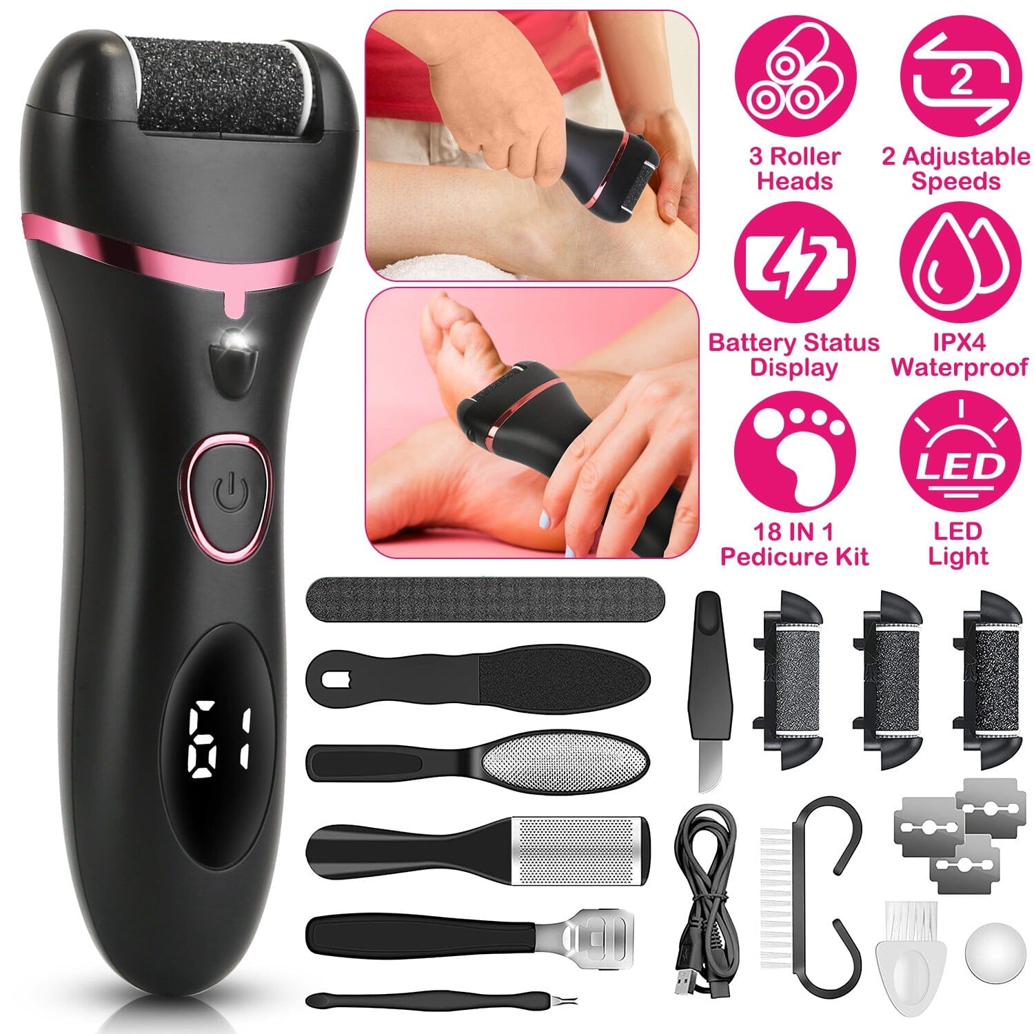 18-in-1 Electric Foot Callus Remover Tool Beauty & Personal Care - DailySale