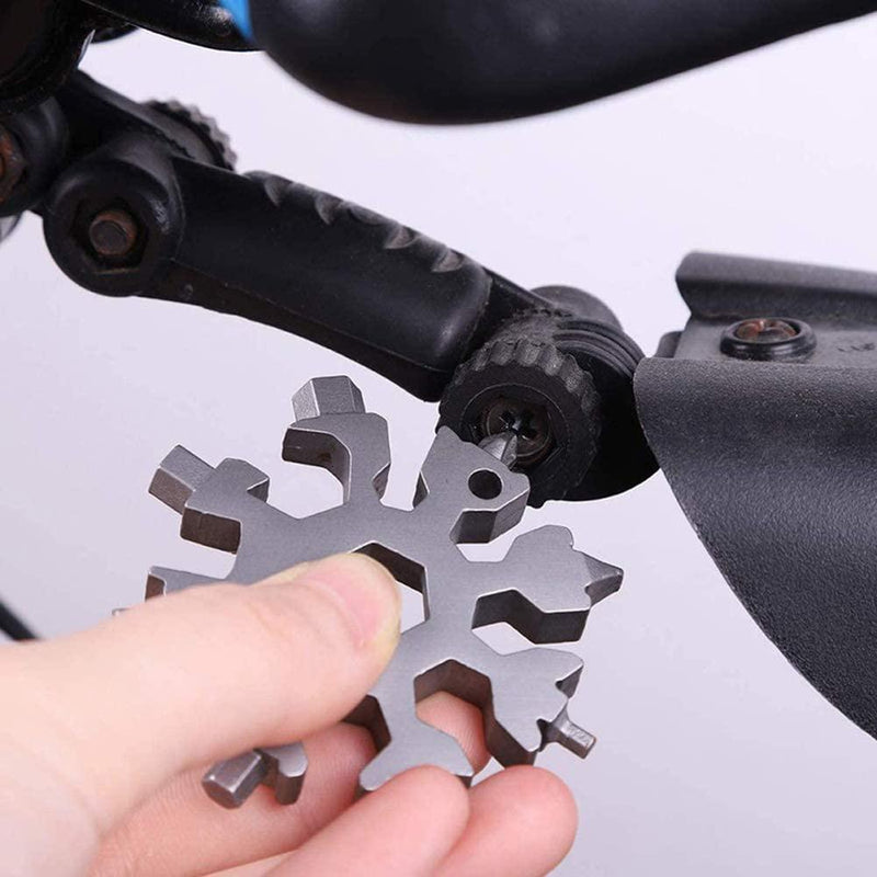 18 In 1 Multi-Tool Stainless Steel Snowflake-Shaped Tool Home Improvement - DailySale