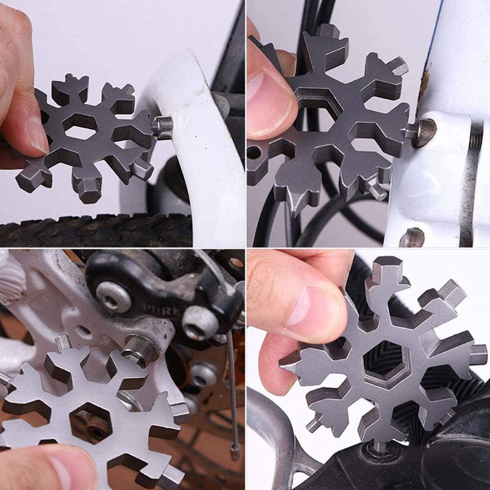 18 In 1 Multi-Tool Stainless Steel Snowflake-Shaped Tool Home Improvement - DailySale