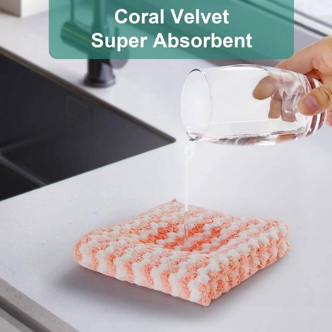 Kitchen Microfiber Cleaning Cloth