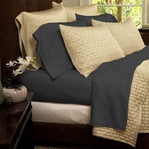 1800 Series Sheets Super-Soft Bamboo Fiber - Assorted Colors and Sizes Linen & Bedding California King Gray - DailySale