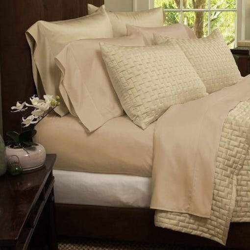 1800 Series Sheets Super-Soft Bamboo Fiber - Assorted Colors and Sizes Linen & Bedding California King Khaki - DailySale