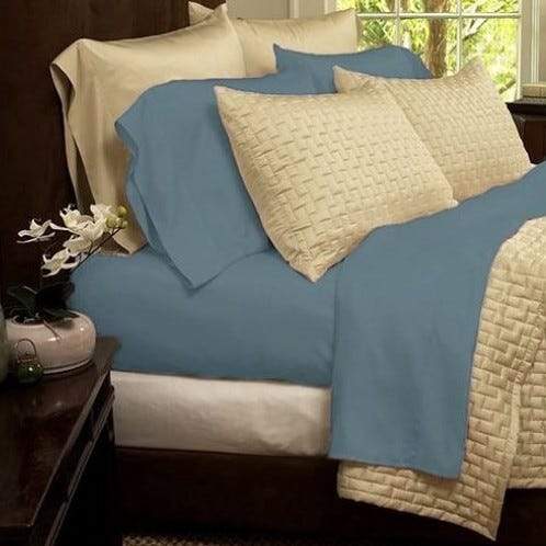 1800 Series Sheets Super-Soft Bamboo Fiber - Assorted Colors and Sizes Linen & Bedding California King Light Blue - DailySale