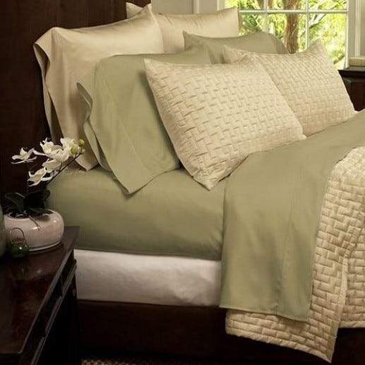 1800 Series Sheets Super-Soft Bamboo Fiber - Assorted Colors and Sizes Linen & Bedding California King Sage - DailySale
