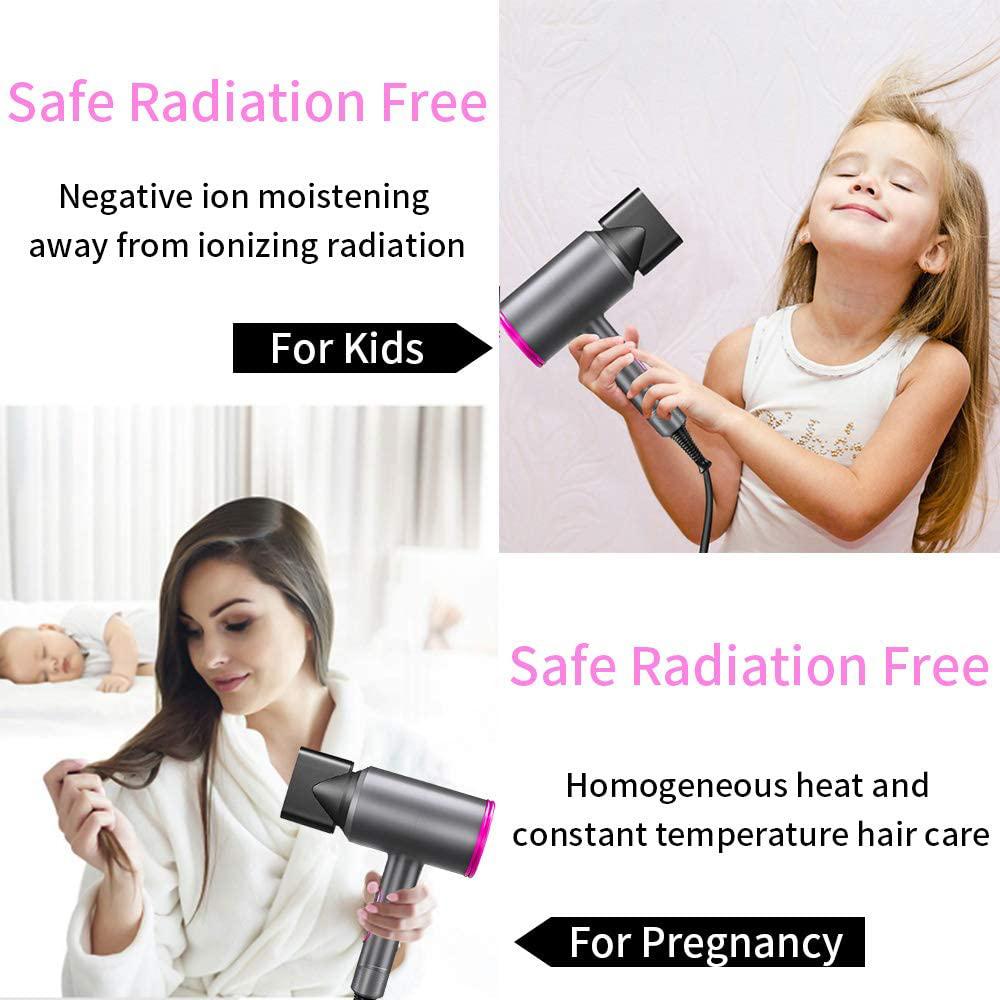 1800W Professional Hair Dryer with Diffuser Ionic Conditioning Beauty & Personal Care - DailySale