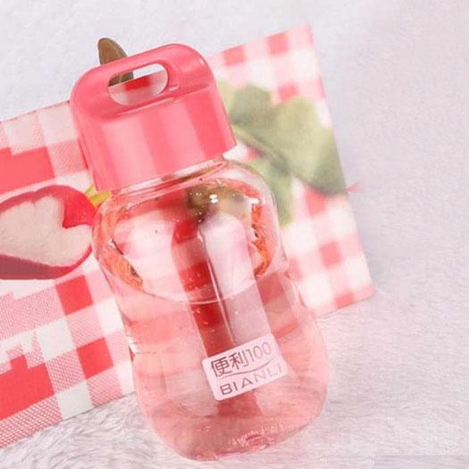 180ML Plastic Colorful Water Bottle Portable Sports & Outdoors Pink - DailySale