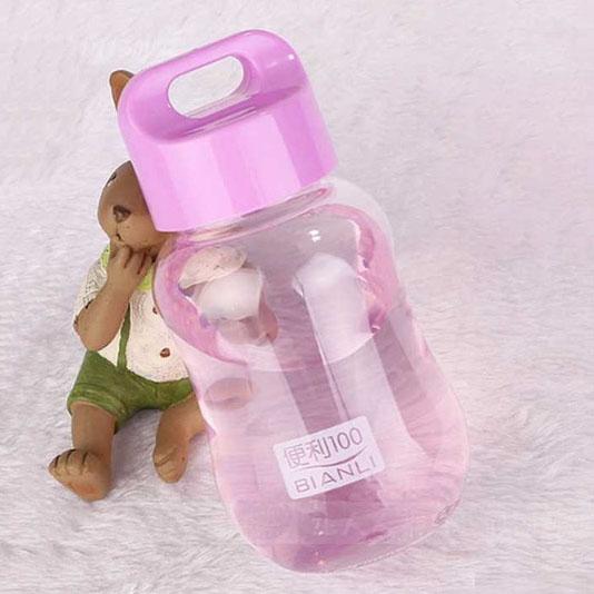 180ML Plastic Colorful Water Bottle Portable Sports & Outdoors Purple - DailySale