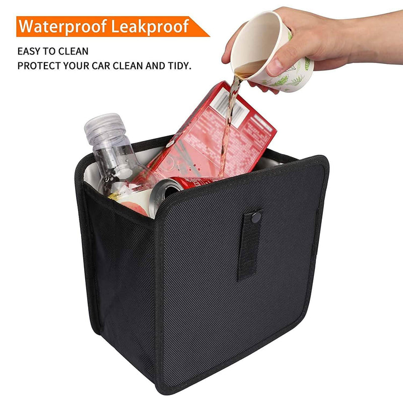 1.85 Gallon Hanging Car Trash Can Waterproof Litter Garbage Bag Organizer Automotive - DailySale