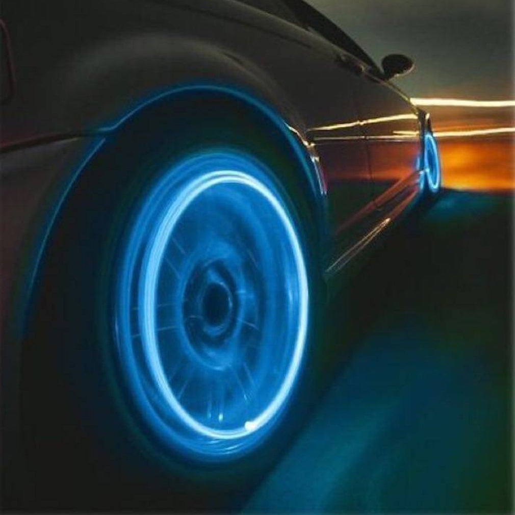 4-Pack: Motion Activated LED Tire Valve Stem Lights - Assorted Colors - DailySale, Inc