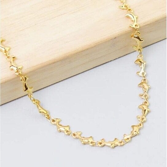 18k Gold Plated Dolphin Anklet Bracelets - DailySale