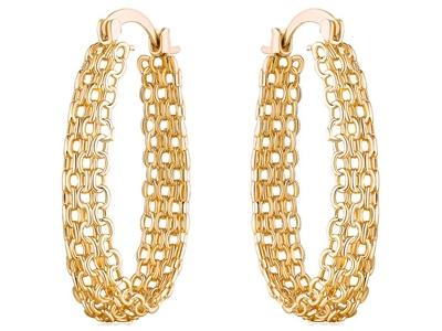 18K Gold Plated Hoop Earrings Jewelry - DailySale