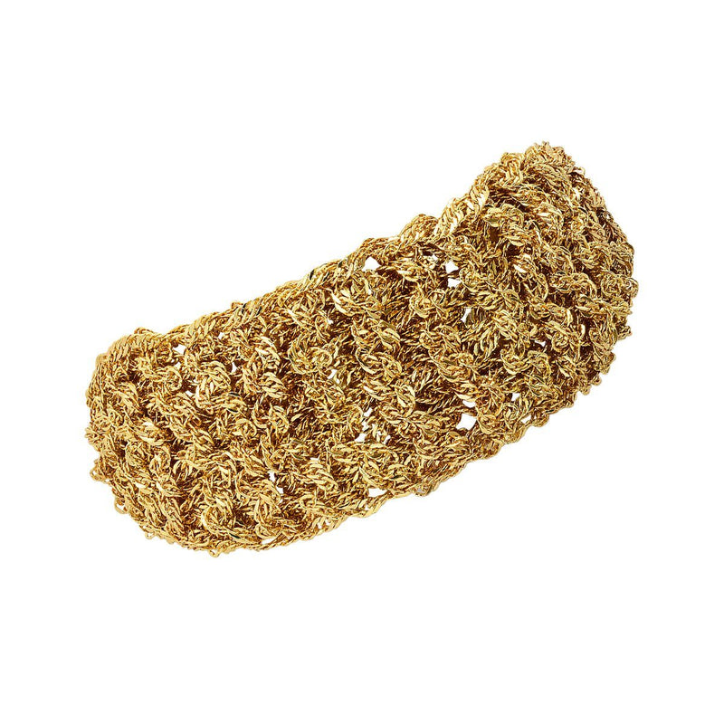 18k White Gold Braided Bracelet