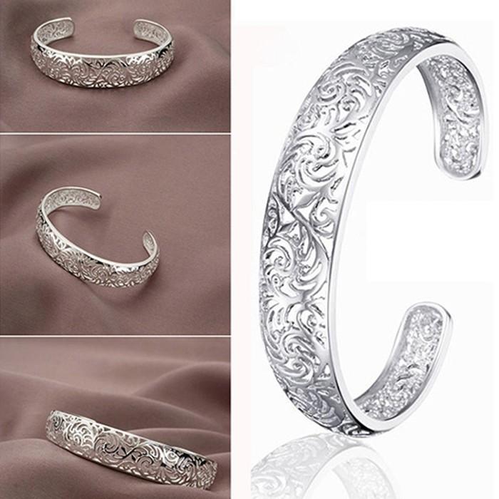 18kt White Gold Plated Bangle Jewelry - DailySale