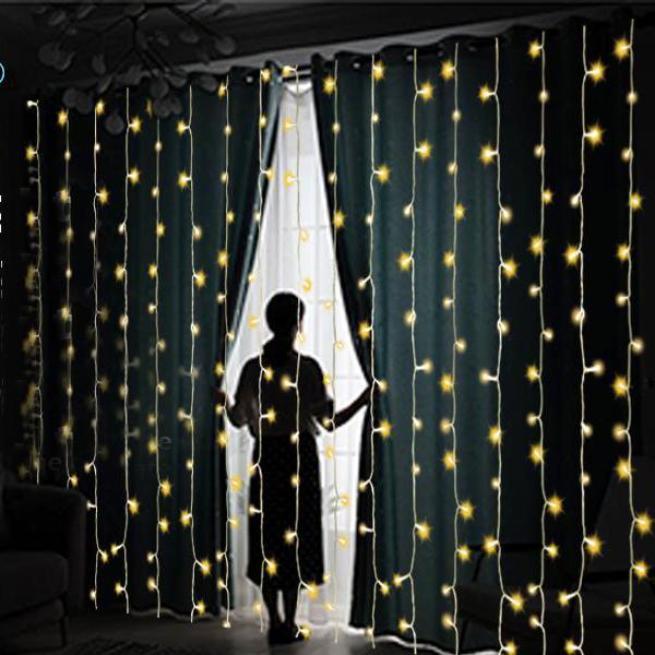 19.6 x 6.6 FT. 448 LED Warm White Waterproof String Fairy Curtain Lights Lighting & Decor - DailySale