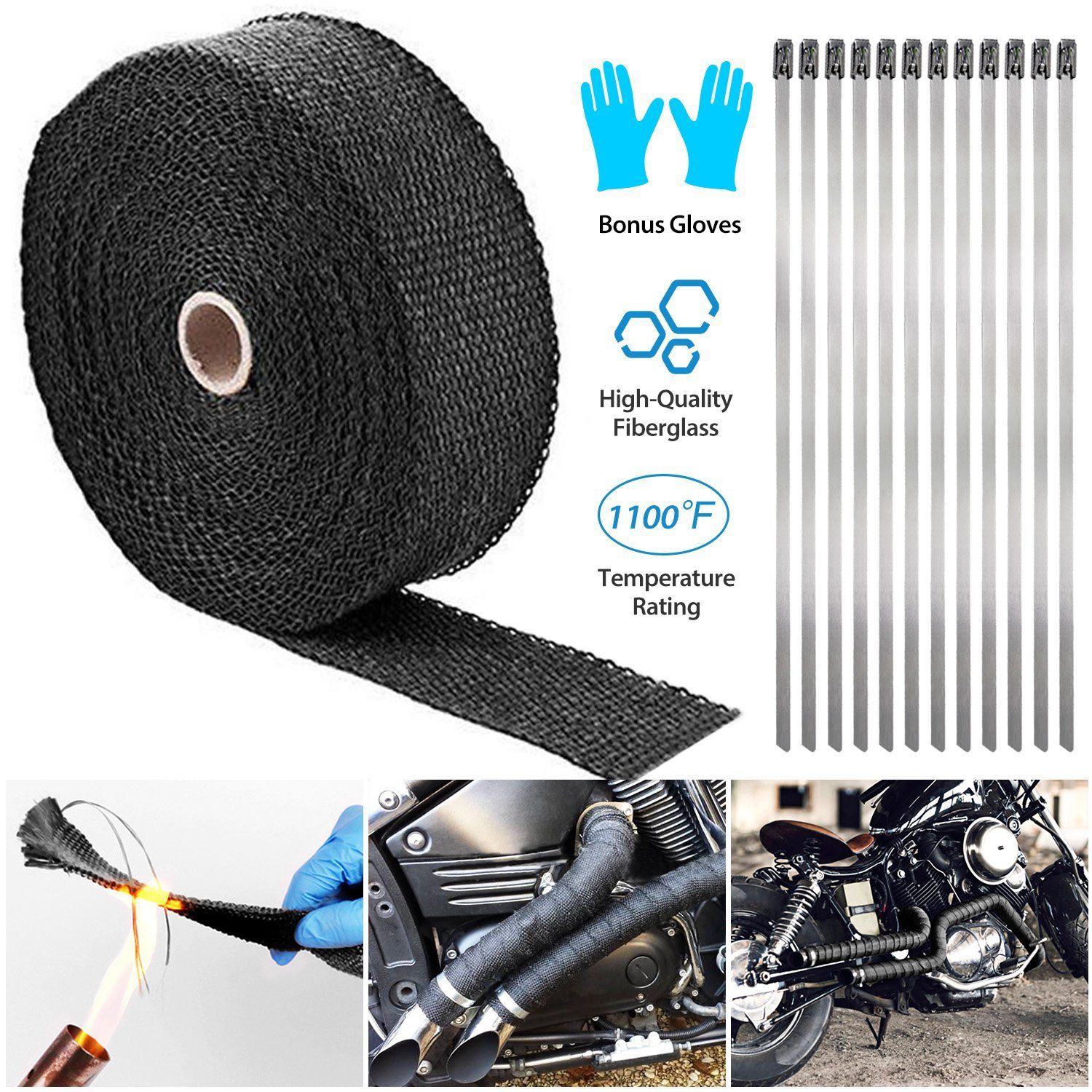 2" 50FT Fiberglass Manifold Header Pipe Heat Wrap Everything Else - DailySale