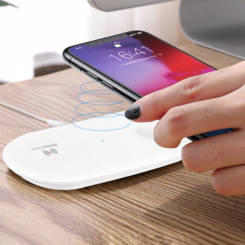 2-in-1 10W Qi Wireless Charging Pad Phones & Accessories - DailySale