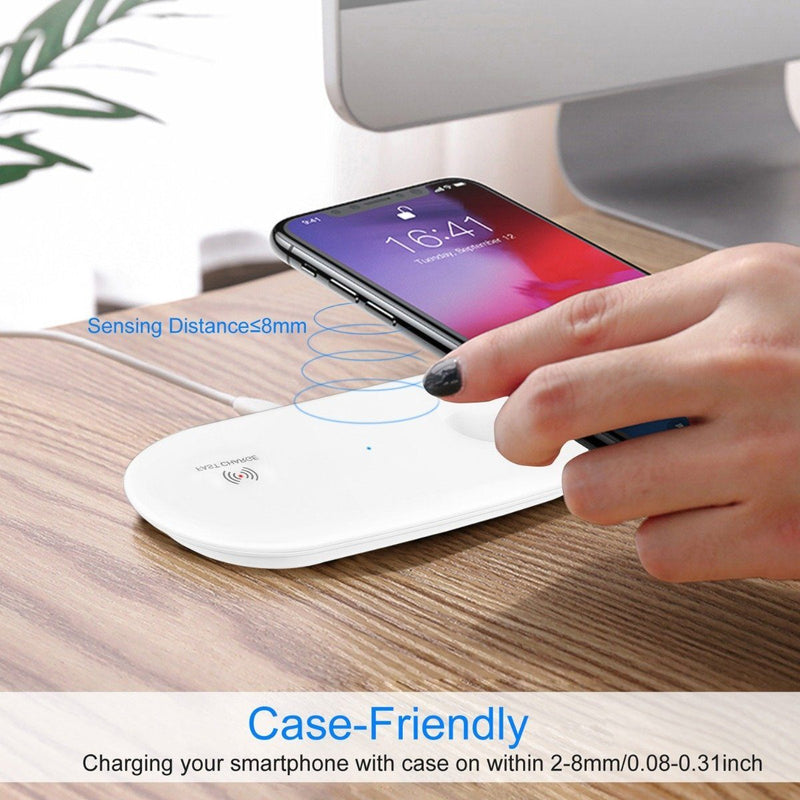 2-in-1 10W Qi Wireless Charging Pad Phones & Accessories - DailySale