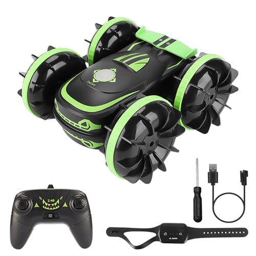 2-in-1 Amphibious RC Car Toy 4GHz 4WD Double-sided 360° Rotating Stunt Car