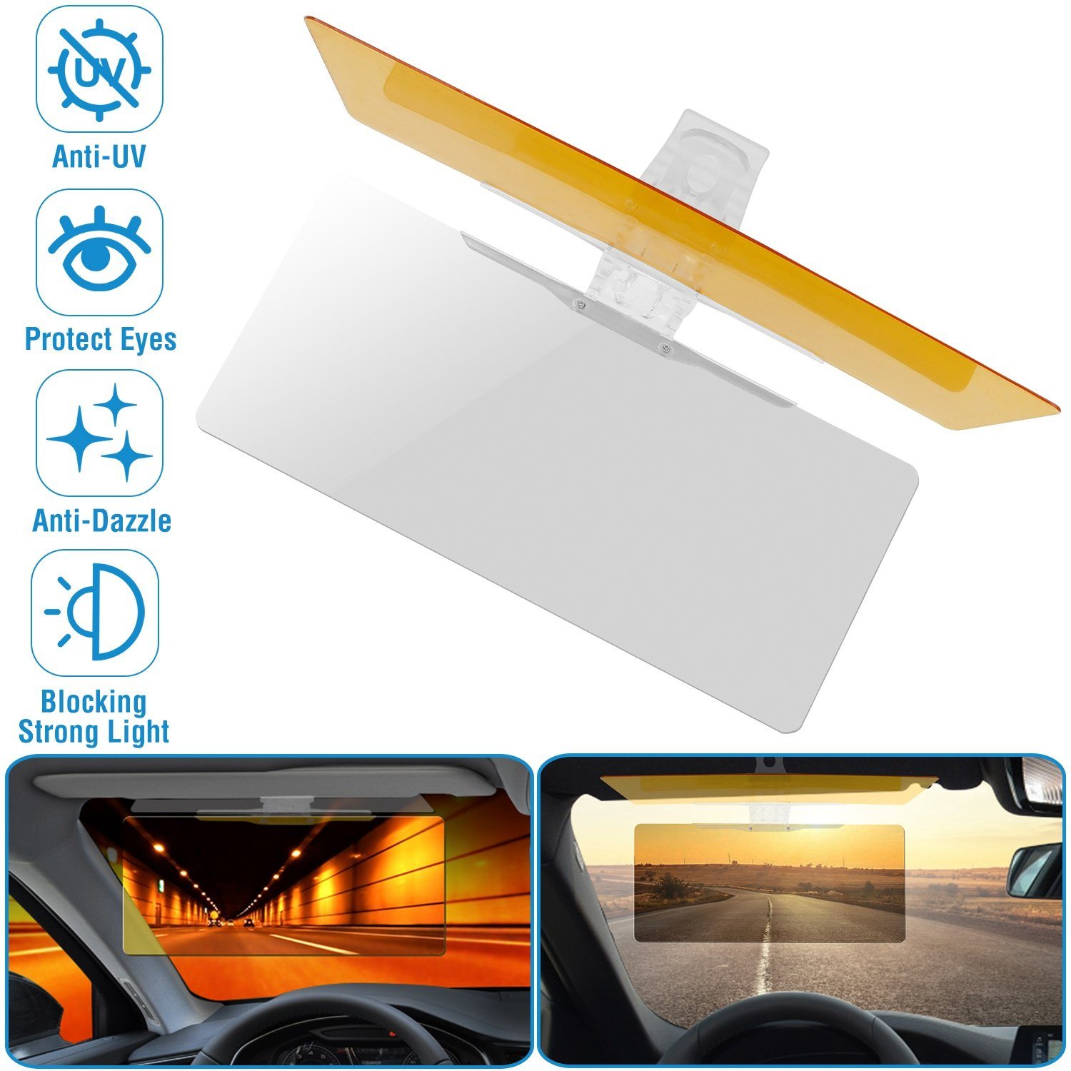 2-in-1 Anti-Glare Auto Sun Visor Automotive - DailySale