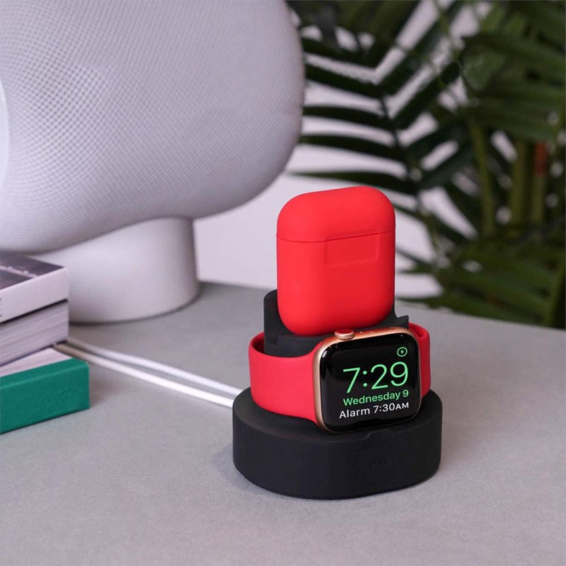 2-in-1 Apple Silicone Charging Stand Mobile Accessories - DailySale