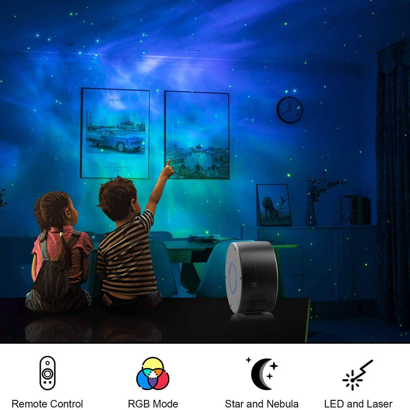 2-in-1 Aurora Starry Sky Projector Indoor Lighting - DailySale
