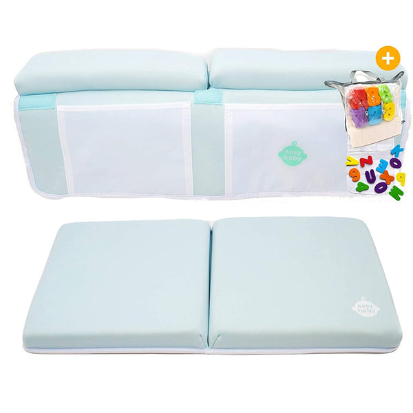 2-in-1 Baby Bath Kneeler and Elbow Rest Pad Baby Blue - DailySale