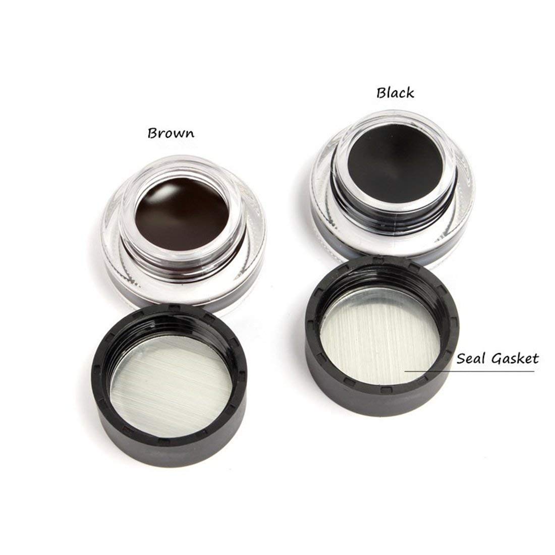 2 in 1 Black and Brown Gel Eyeliner Set Beauty & Personal Care - DailySale