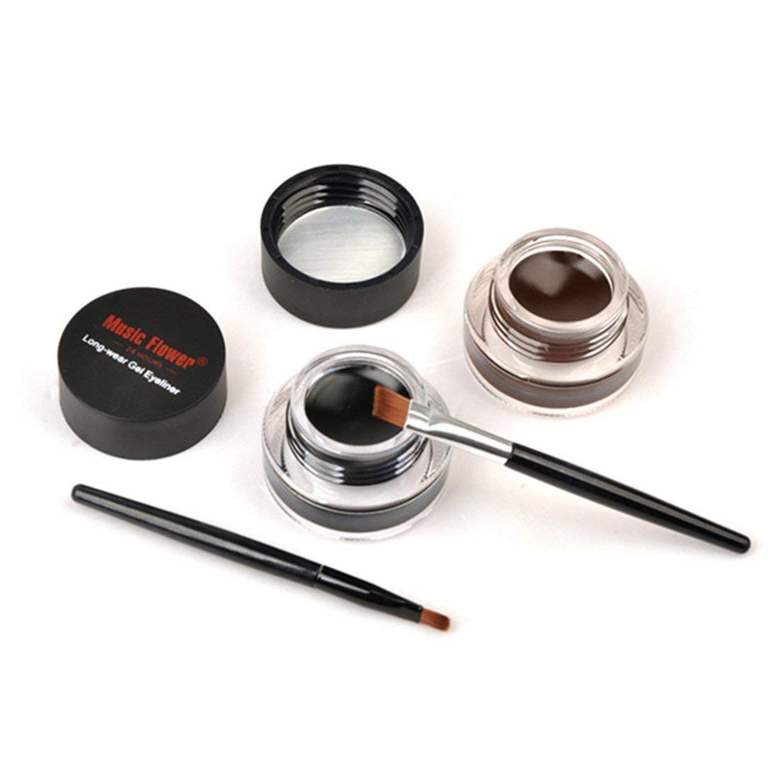 2 in 1 Black and Brown Gel Eyeliner Set Beauty & Personal Care - DailySale