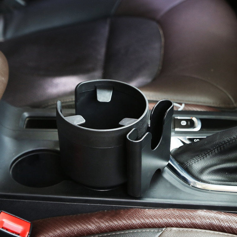 2-in-1 Car Cup Holder with Phone Holder Adjustable Base Automotive - DailySale