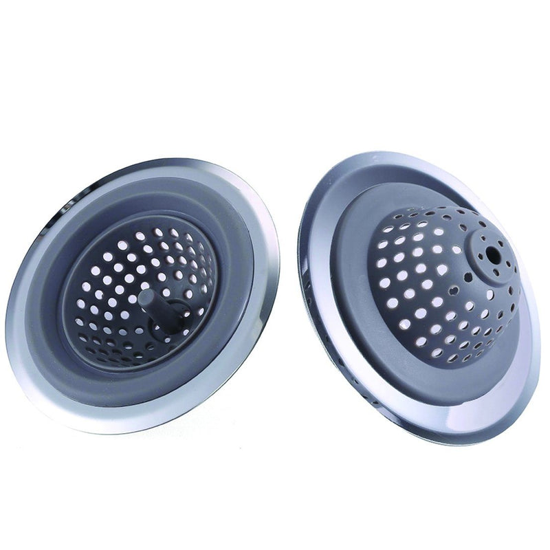 2 In 1 Clog-Free Multi-Purpose Silicone Kitchen Sink Strainer And Stopper Kitchen & Dining - DailySale
