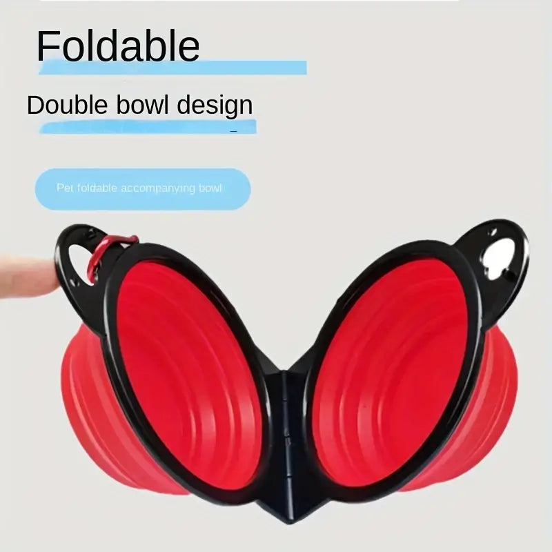 2-in-1 Collapsible Double Dog Bowl Pet Supplies - DailySale