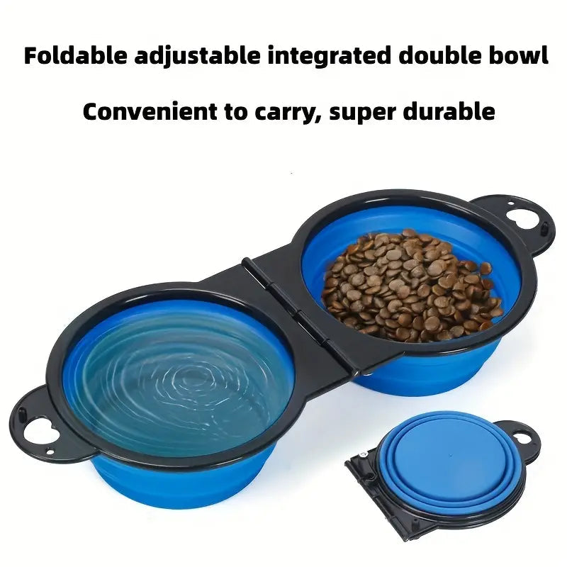 2-in-1 Collapsible Double Dog Bowl Pet Supplies - DailySale