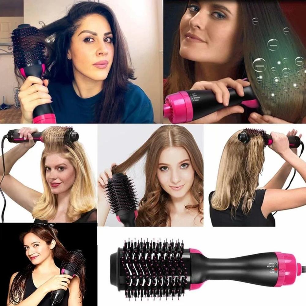 2-in-1 Hair Dryer Volumizer Hot Hair Brush Roller Comb Beauty & Personal Care - DailySale