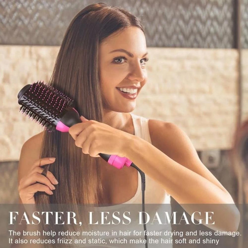 2-in-1 Hair Dryer Volumizer Hot Hair Brush Roller Comb Beauty & Personal Care - DailySale