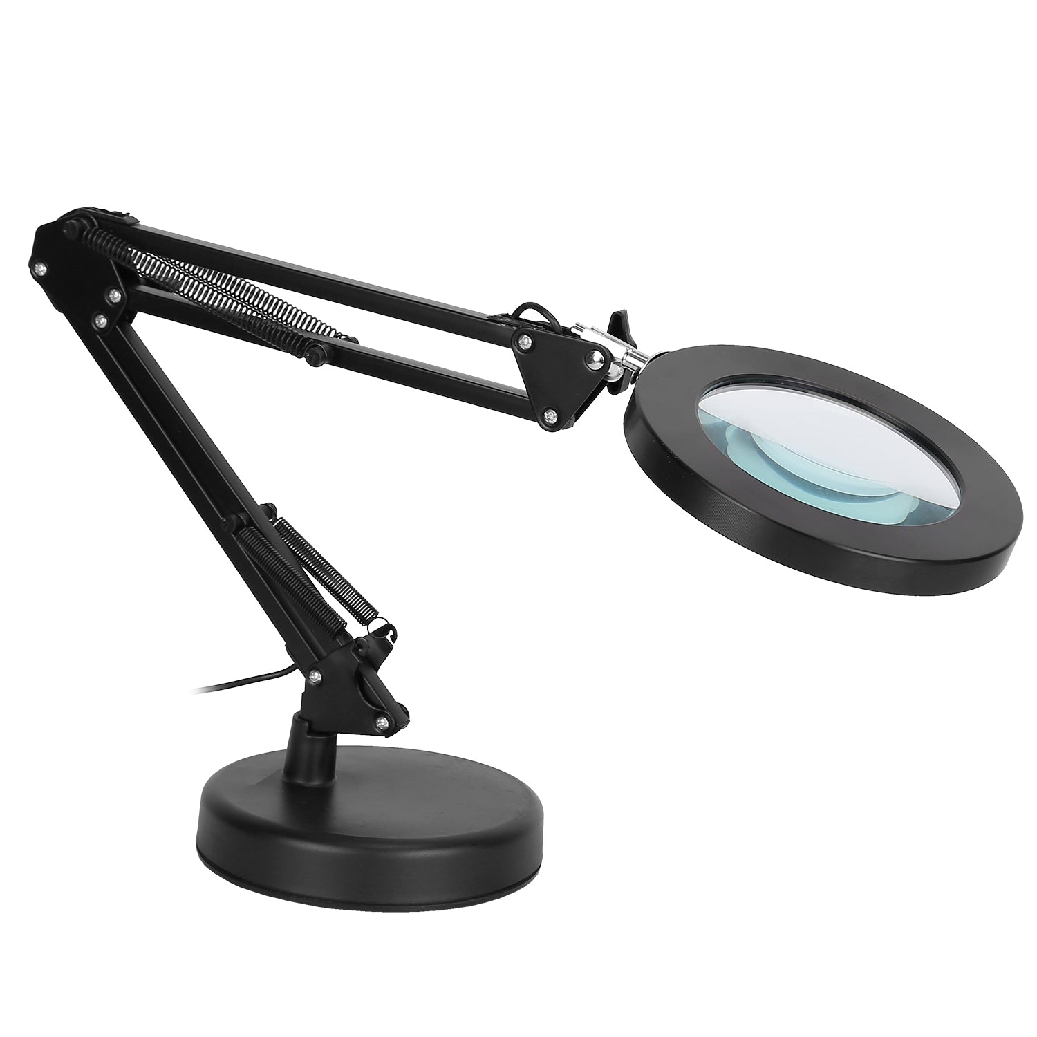 2-in-1 LED Magnifier Desk Lamp with 8x Magnifying Glass Indoor Lighting - DailySale