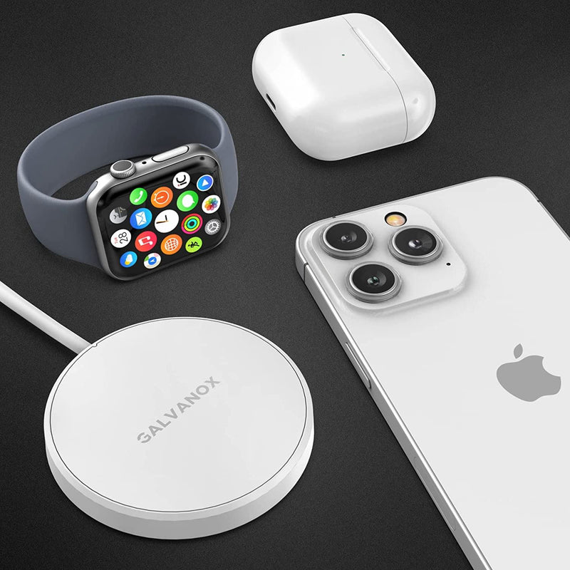 2-in-1 Magnetic Wireless Charger for Both Apple Watch and iPhone Mobile Accessories - DailySale